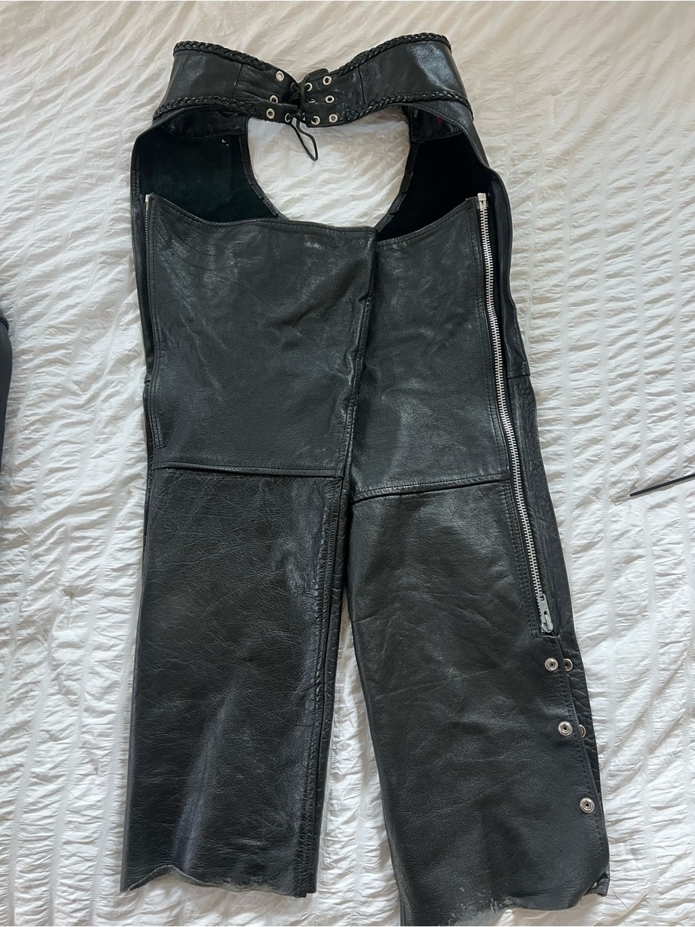 🏍️ Hot Leathers Brand Motorcycle Chaps – Size Large